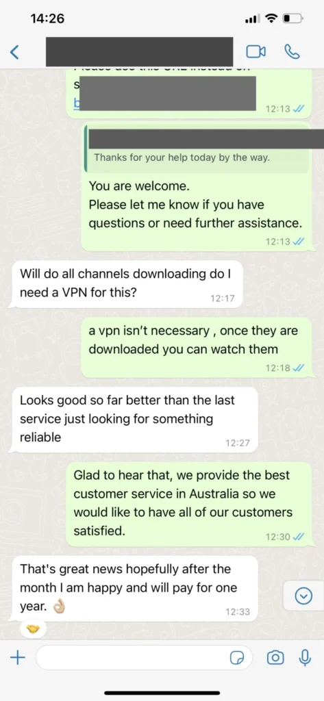 WhatsApp fast activation chat screenshot 3